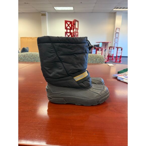 Sorel Snow Chariot Black Lined Waterproof Snow Boots sz 7 - Picture 1 of 7